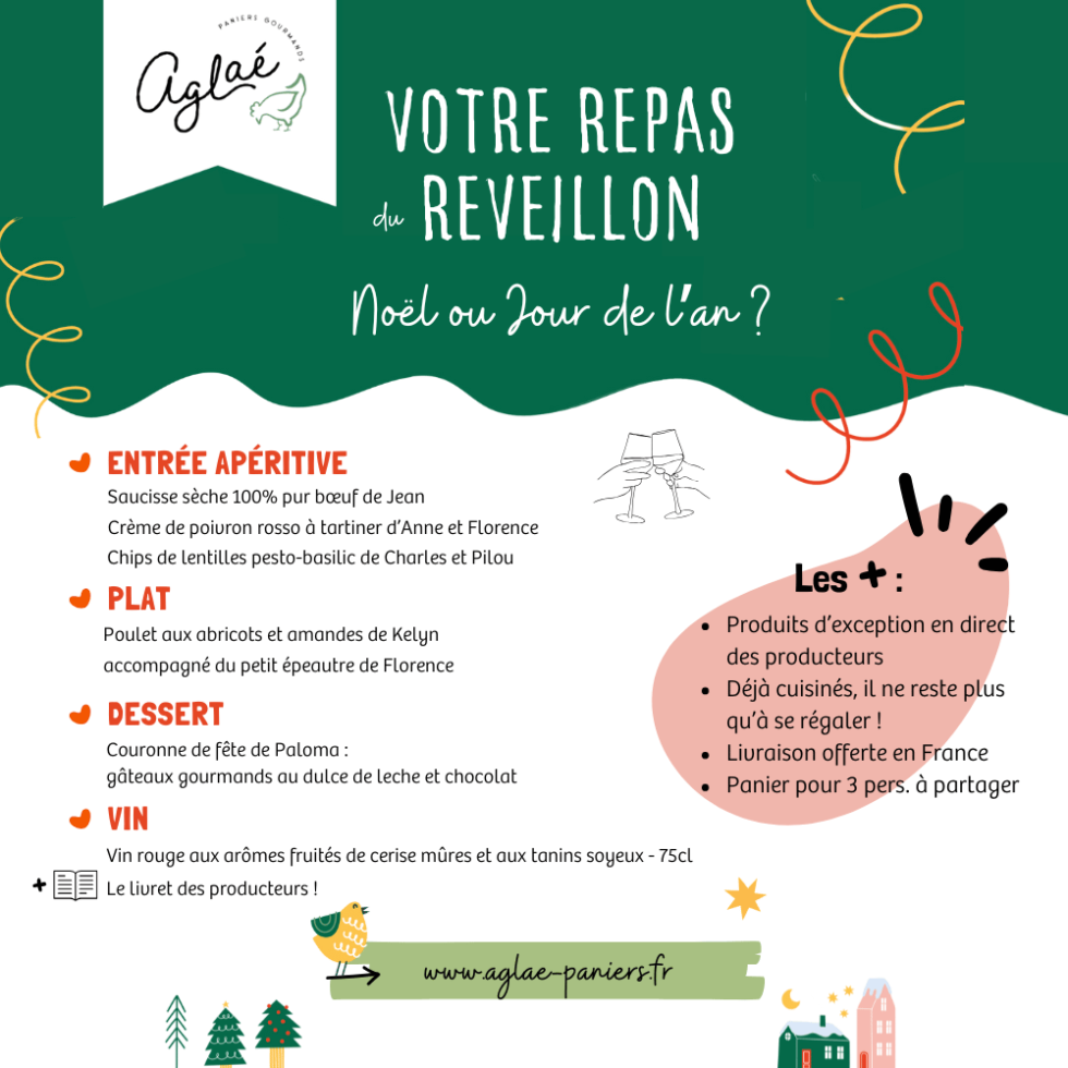 repas de reveillon tout prêt livré aà la maison