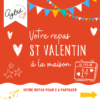 repas livré gratuitement à la maison pour la st valentin