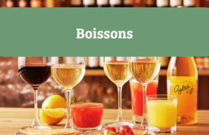 Vin rouge, rosé et blanc, champagnes, bulles, jus de fruits artisanal et boissons française traditionnelles